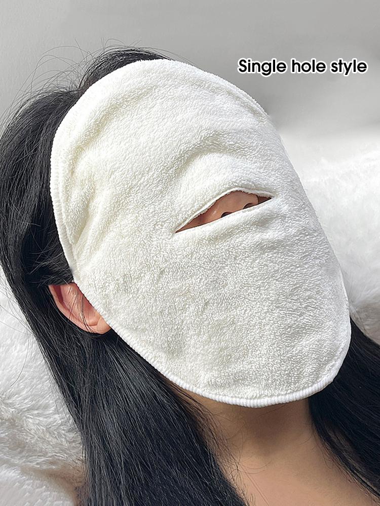 Hot Compress Towel Hanging Ear Soft Skin-friendly Steam Heating Cold Hot Compress Face Towel Wet Compress Irrigation Face Towel