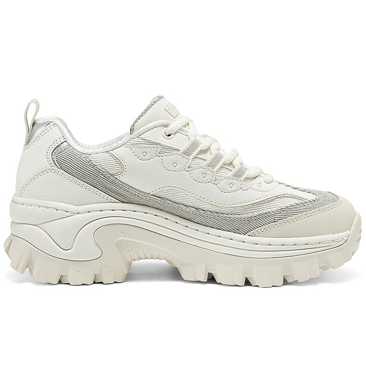 Skechers Hi-Ryze Honey Cake Shoes Comfortable Lightweight Low-Top Dad Shoes Women Sneaker Off-White 177234-OFWT