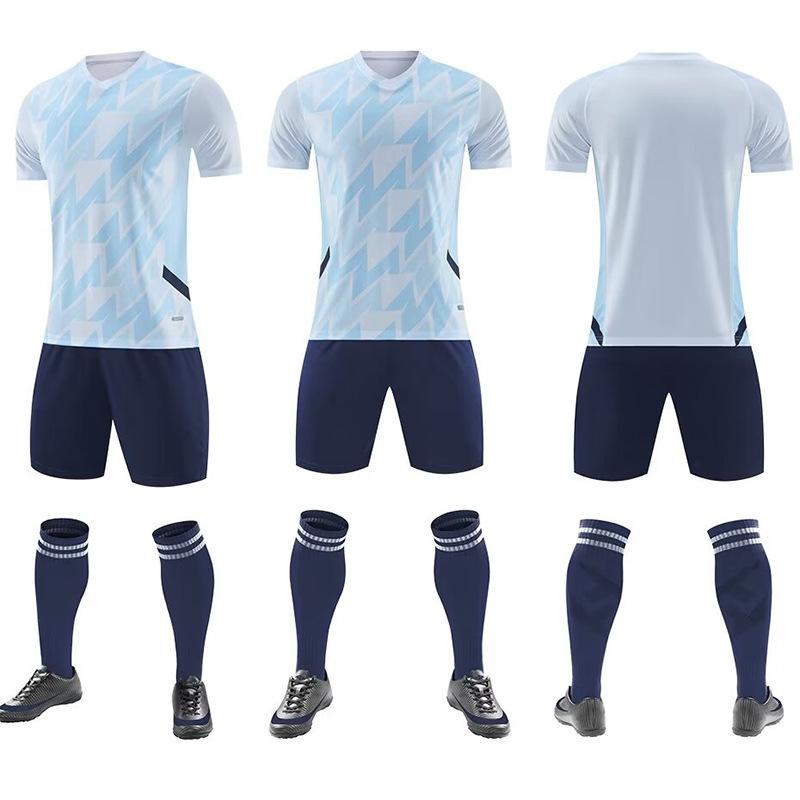 Football Suit Set Men'S Light Board Training Suit Competition Jersey Children'S Adult Short-Sleeved Sportswear Jersey Group Buying Men'S Summer