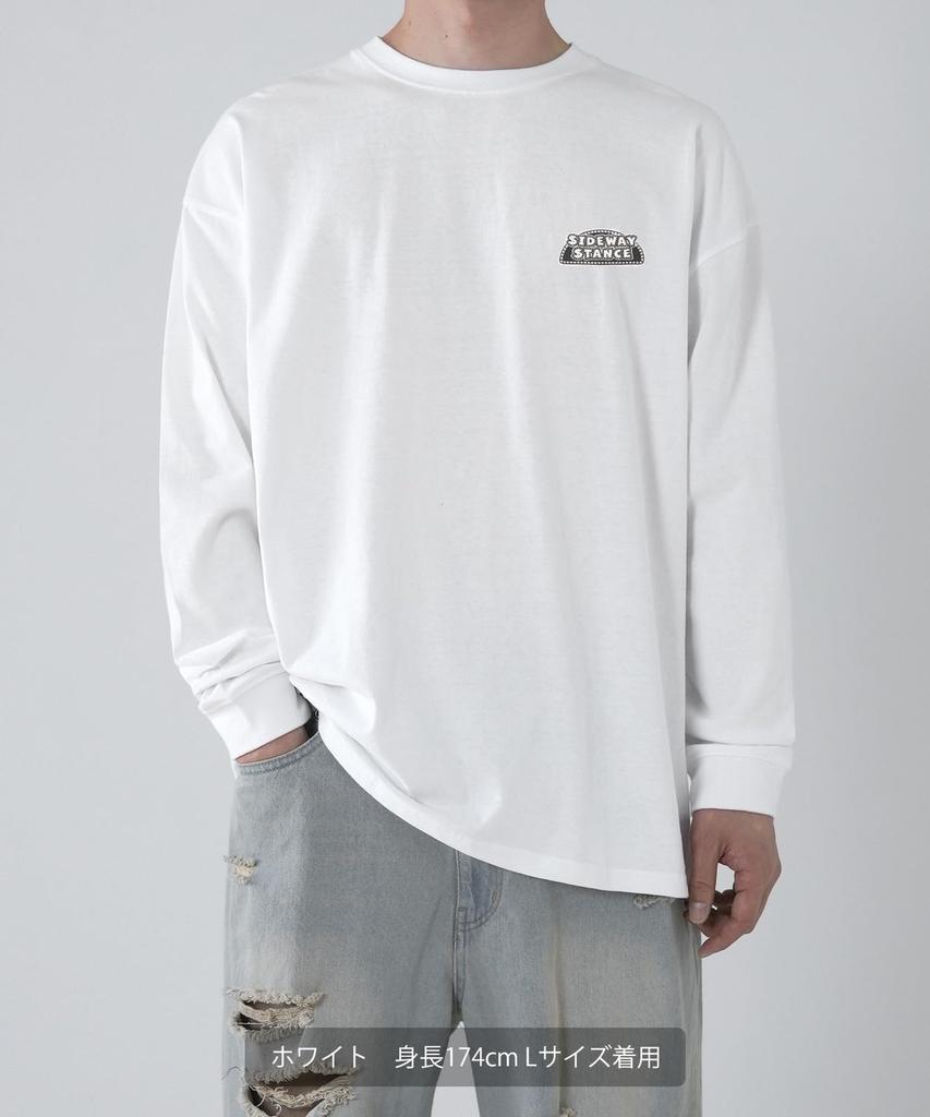 IMPROMES Lässiges SIDEWAYSTANCE Langarm-T-Shirt, Herren, Schwarz