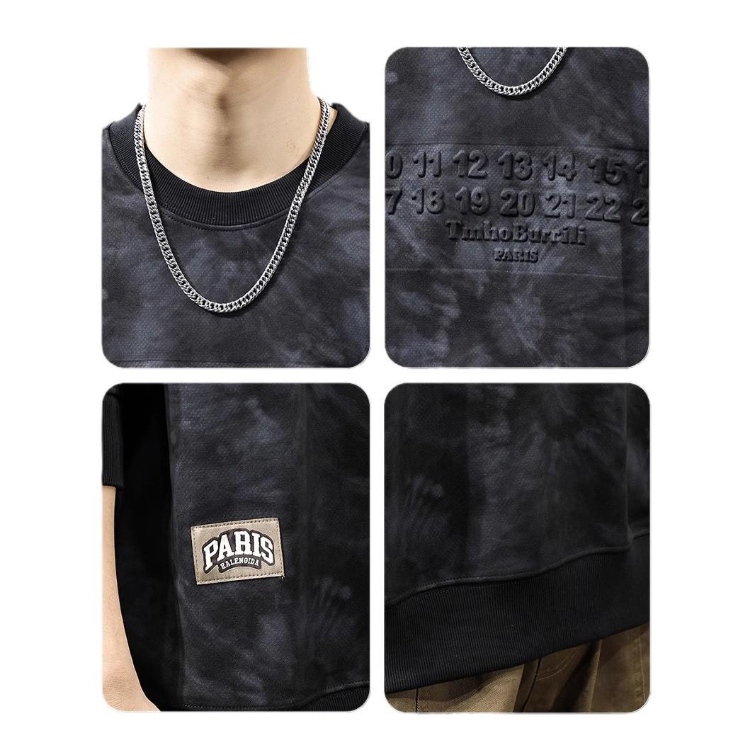 Осенний американский модный брендовый свитер с узором «тай-дай» из стали — фото 6