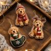Seasonal Decorative Pendants Dog Advent Calendars 2026, 2D Acrylic Ornaments Christmas Countdown Calendar, Surprise Cute Flat Puppy Hanging