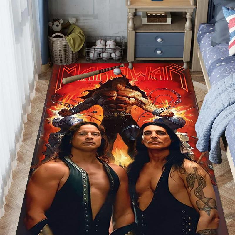 Manowar: Alfombra Power Glory Adecuada para todas las estaciones Decoración del hogar Arte para la habitación Felpudo