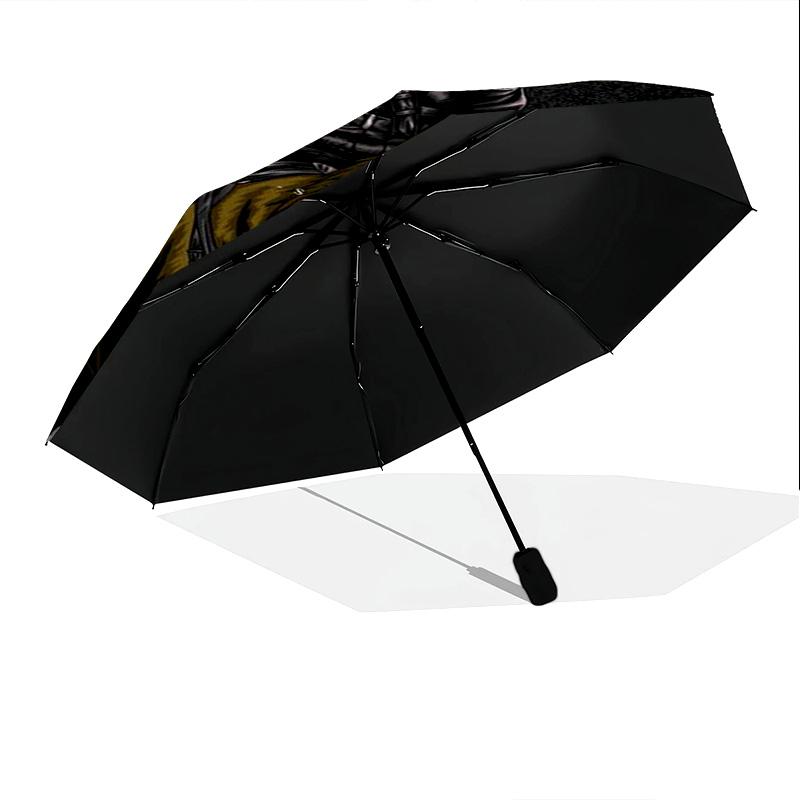 Witcher: Dark Warrior Automatic Umbrella - Suitable Travel Outdoor Portable Umbrella Birthday Gift Daily Essentials