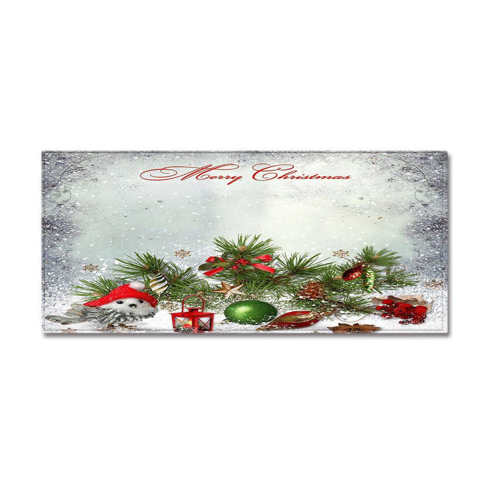 Christmas Kitchen Sand Carpet Doormat Long Floor Mat