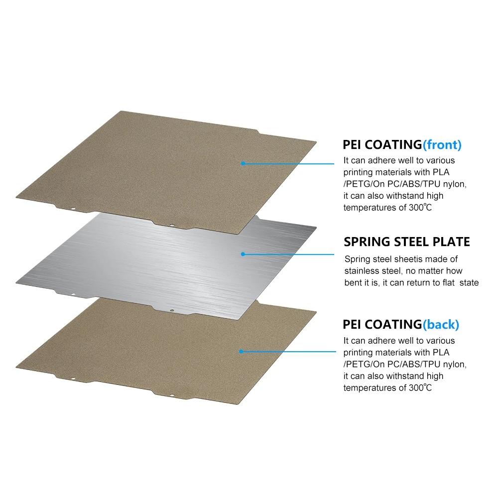 184x184mm For Bambu Lab A1 Mini Build Plate H1H PEY PEO PET PEI Smooth Textured Bambulabs Bed Spring Steel Sheet Pei Sheet