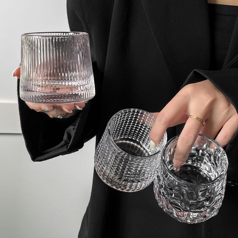 Double-Layer Chilled Glass Cup for Whiskey, Beer, Cocktails, and Cold Drinks