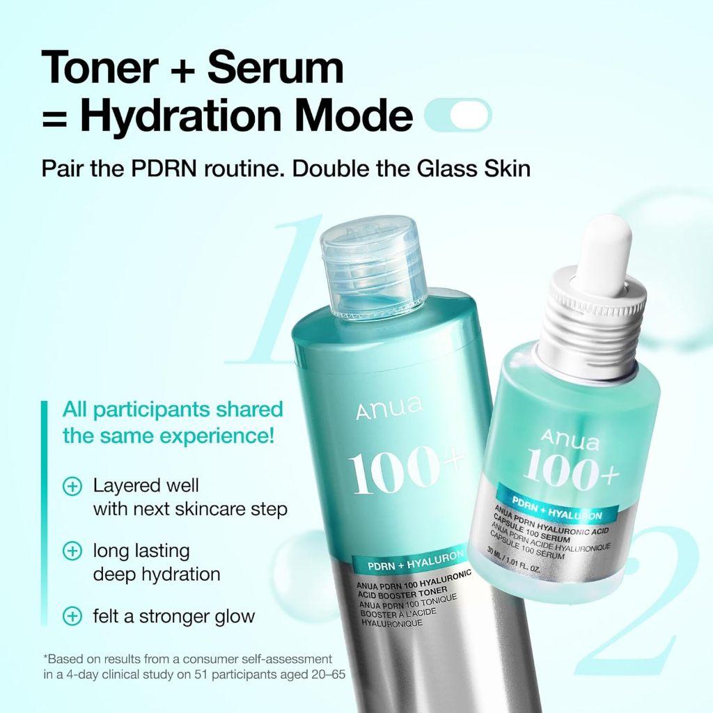 [Sin Caja] ANUA PDRN 100 Tónico Booster con Ácido Hialurónico 40ml, 250ml