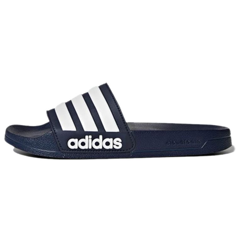 

Adidas Adilette Шлепанцы для душа Collegiate Navy Мужские сандалии Blue Footwear-White AQ1703