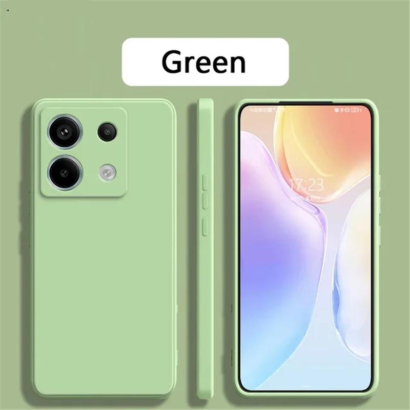 Candy Color měkké tekuté silikonové pouzdro na telefon Xiaomi Redmi Note 13 Pro Plus 13C K70E Poco X6 Pro 4G 5G Nárazuvzdorný objektiv Ochrana fotoaparátu TPU kryt