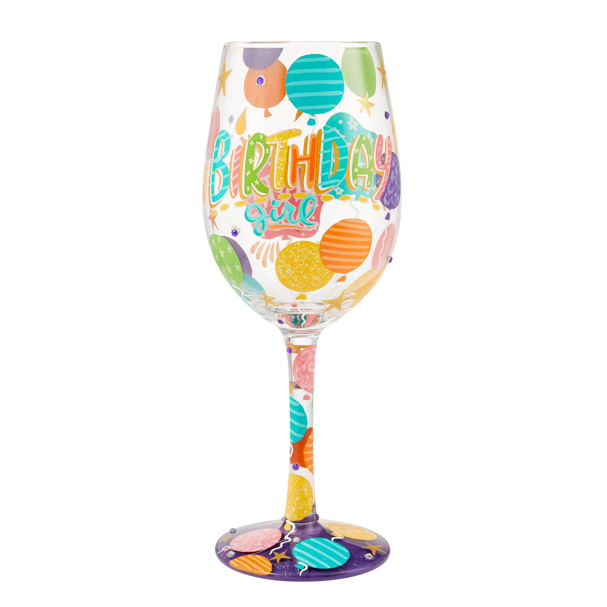 

enesco Lolita Wine Glass Birthday Girl 6013092