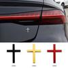 Car 3D Metal Sticker Christian Cross Auto Body Emblem Badge Decal Car Accessories