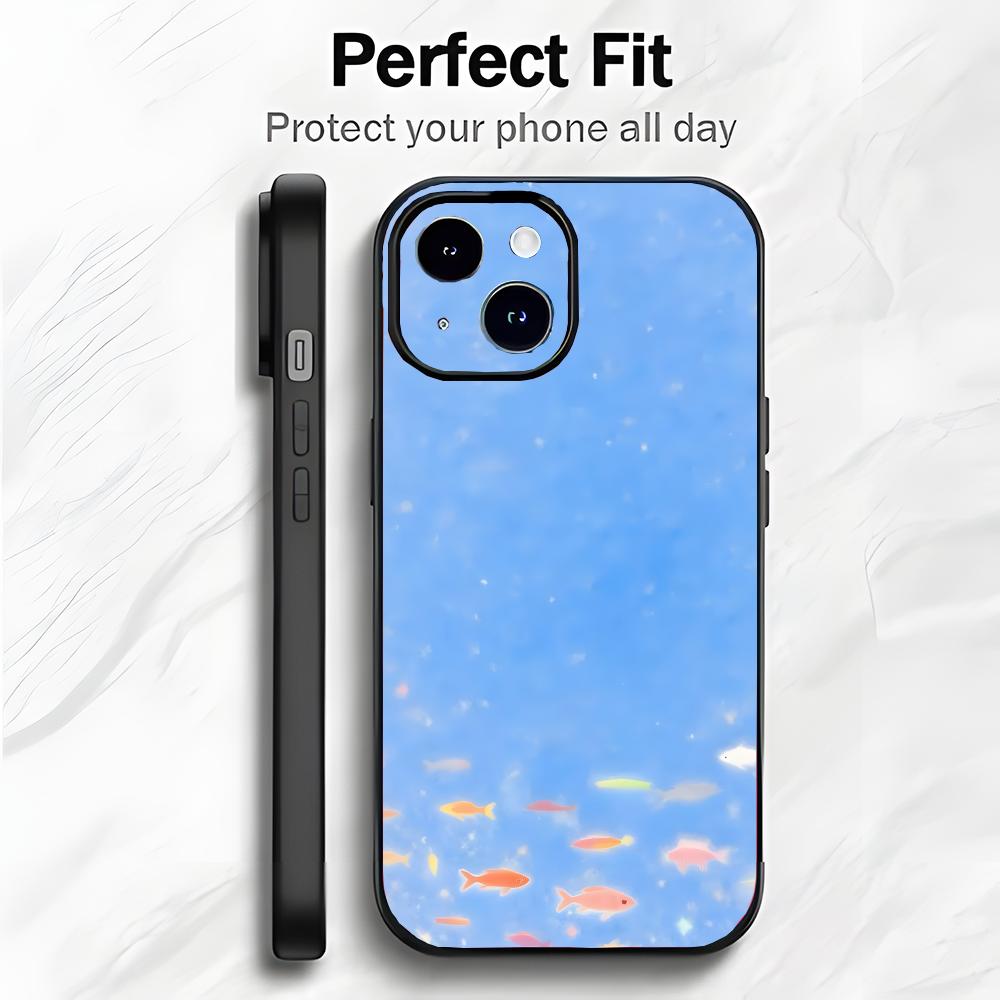 Cartoon Fish Koi Kwaii Cute Phone Case Phone Case Soft Packaging Lightweight For iPhone17 16 15 14 13ProMax