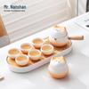 Nanshan Mr. Ceramic Kung Fu Tea Set with Side Handle Teapot