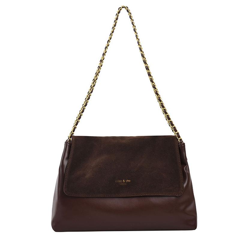 

Сумка великої місткості жіноча осінь-зима універсальна 2024 нова модна сумка через плече на ланцюжку Елітна маленька квадратна сумка Maillard