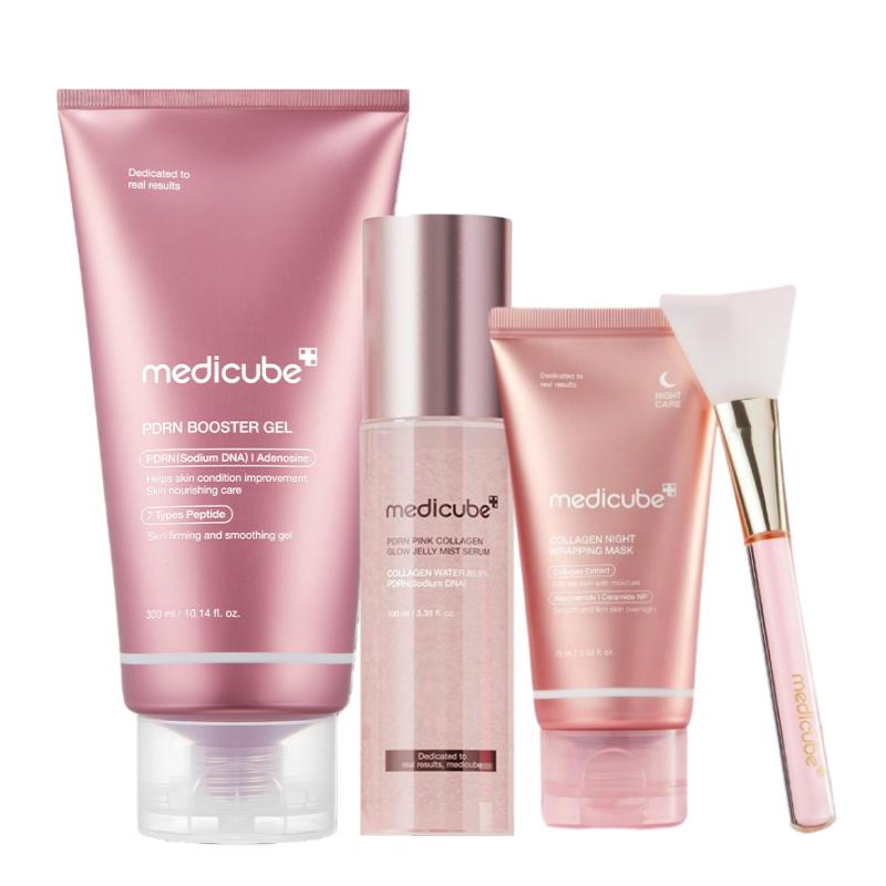 

medicube AGE-R Skin Care Device Support Set (Booster Gel 300ml + Wrapping Mask 75ml + Jelly Mist Serum 100ml)