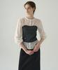 Deuloupisumeon Sheer Shirred Bustier Blouse [Brown]