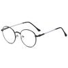 Literary and Retro Flat Glasses, Round Frame Glasses, Men's and Women's Trendy Fashion Can Be Matched with Myopia Frames