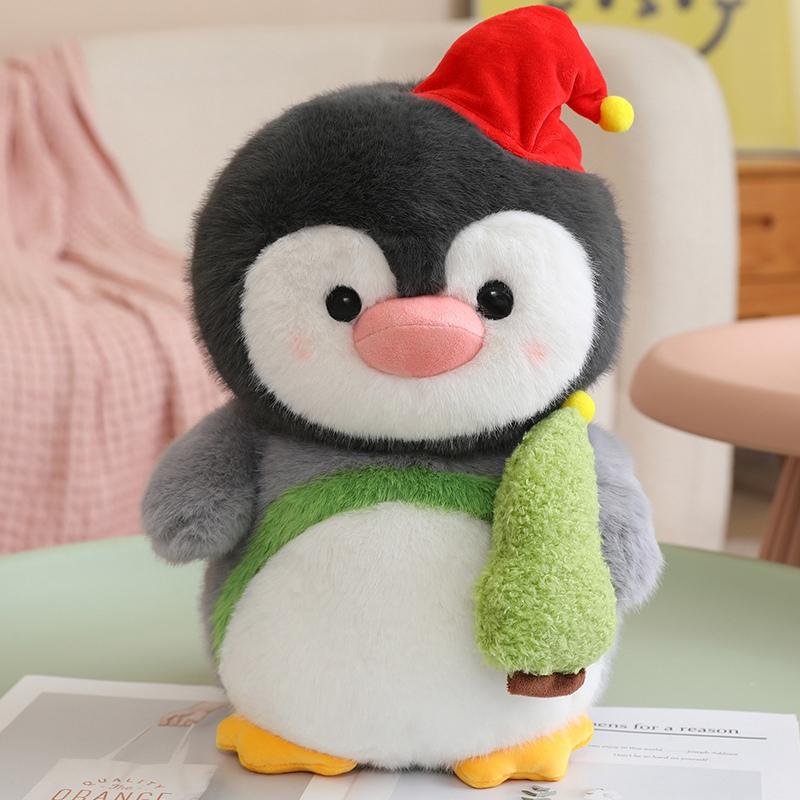 New Penguin Hug Fish Plush Toy Soft Stuffed Animal Penguin Kawaii Peluche Room Decor Birthday Gift