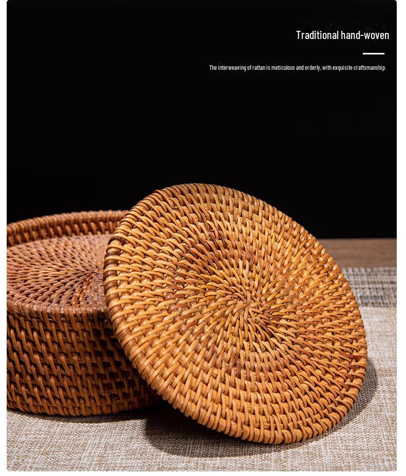 Handmade Vietnamese Rattan Tea Coasters and Placemats for Tea Ceremony