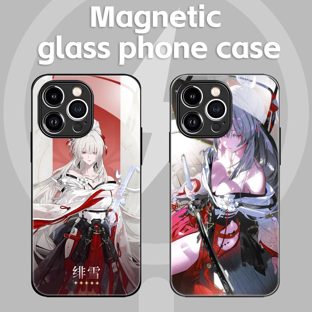 Wuthering Waves Hiyuki Phone Case For iPhone17 16 15 14 13 12 11 X XR XS 8 Plus Mini Pro Max Glass Magnetic Case
