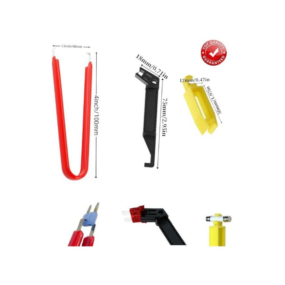 6Pcs/Set Metal Fuse Puller Pliers Non-slip Clamp Fuses Puller Tool