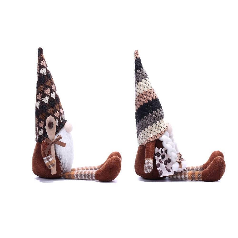 Cute Faceless Doll Creative Miniature Figurine Sculpture Coffee Rudolf Doll  Festival