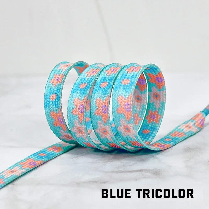 New Daisy Cherry Rope Shoe Laces Flower Shoelace for Sneakers Strap Sports Shoelaces Rubber Bands for AF1/AJ1 Shoes Accessories