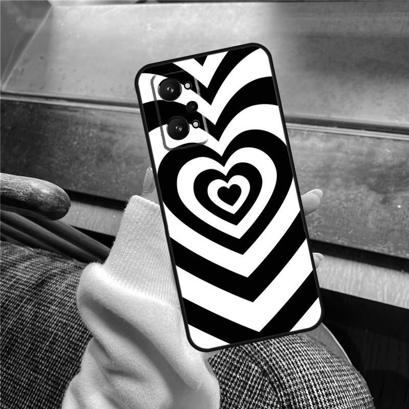 Sage Green Coffee Love Heart Latte Case For Realme 12 Pro Plus 11 13 14 C63 C61 C55 C51 C53 C25 C65 C67 C71 C75 GT6 GT7 15 Pro