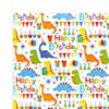 Birthday Wrapping Paper 5 Sheets Kids Gift Wrapping Paper Happy Birthday Cartoon Animals Recyclable Wrapping 50x70cm