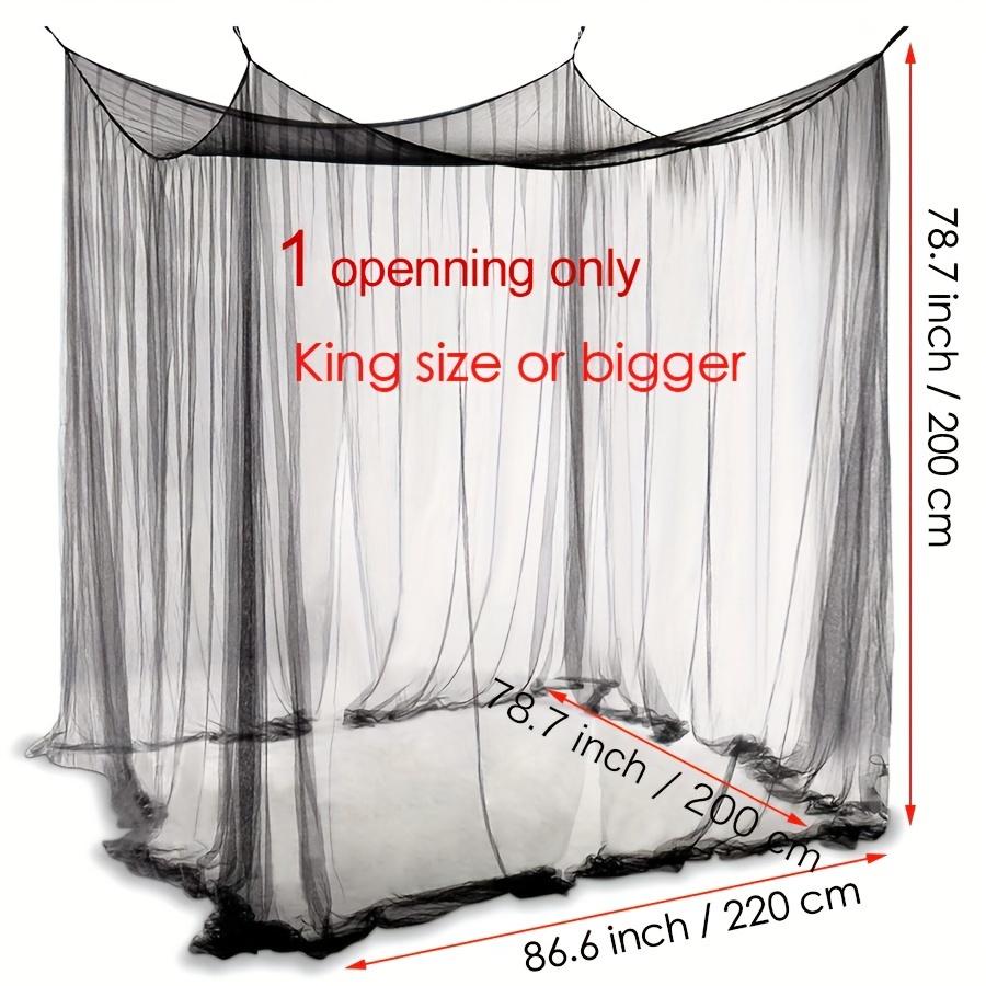 [1pc Ultra-Large Mosquito Net] 1pc Ultra-Large King Size Mosquito Net Tent |300D Mesh, 15 Holes, Durable & Easy Setup