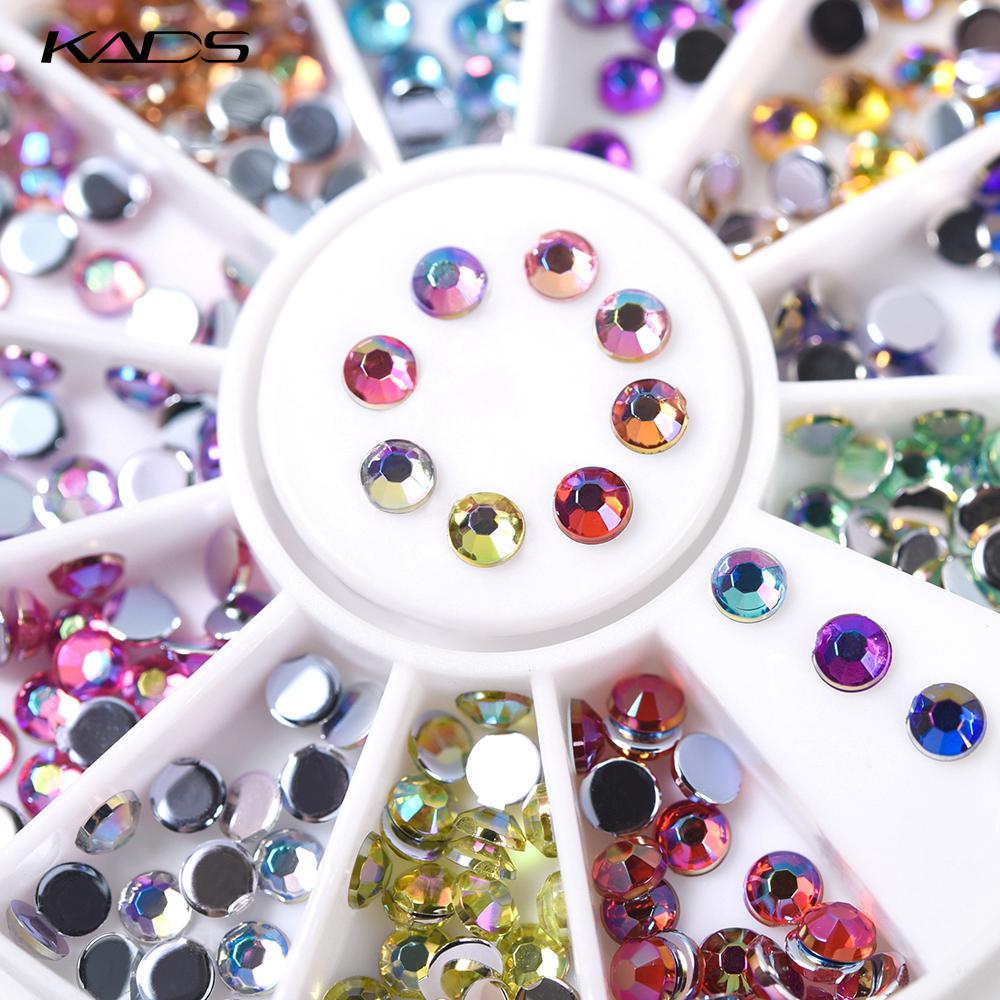 kads AB 3*3mm Nail Rhinestones Nail Art Decorations Nails Accessories Tool Supplies Rhinestone Nails Art Stones Jewelry