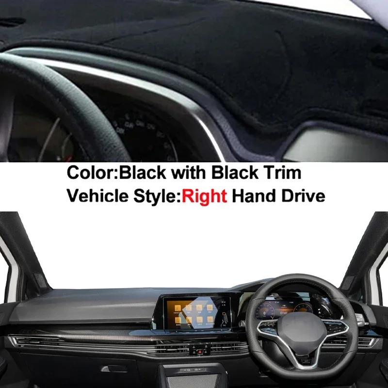 Car Dashboard Cover Non Slip Pad For Volkswagen VW Golf 8 MK8    LHD RHD Car Dash Mat Sun Shade Pad Anti-UV Cushion