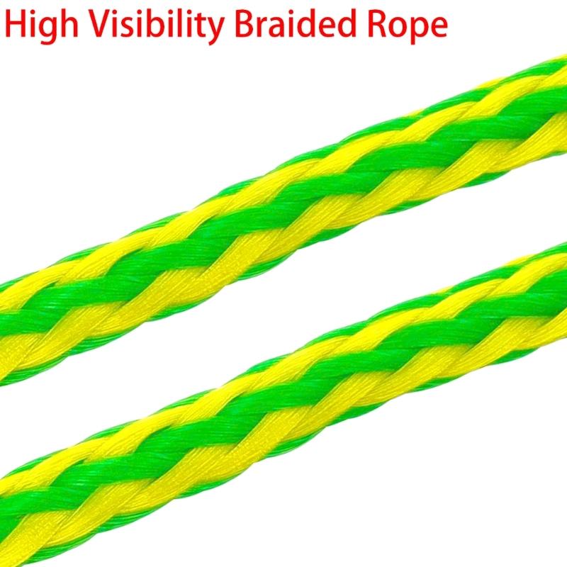 Nylons Kayaks Tow Rope with Clip  Dock Line Mooring Rope  Highly Visibleness Marine Braids Rope Kayaks Tow Line