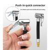 For STONEGO Car Tire Inflator Hose Inflatable Air Pump Extension Tube Adapter Twist Tyre Connection Locking Air Chuck