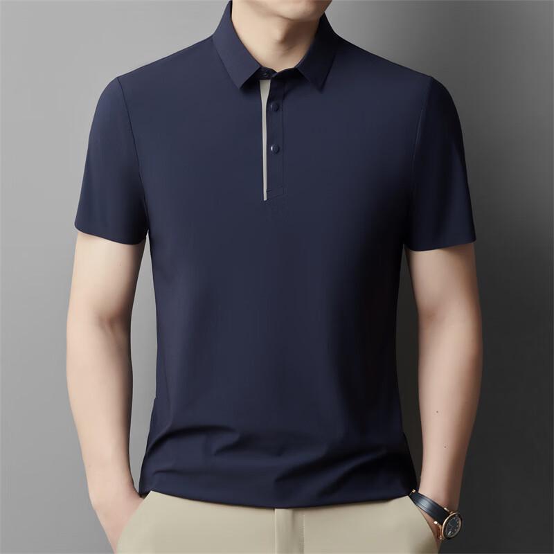 JIAOXIU Men s Lapel Quick-Dry T-Shirt M