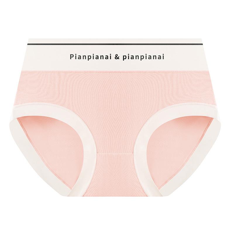 

Модальное нижнее белье для женщин, летнее хлопковое нижнее белье, промежность, средняя талия, бесшовные дышащие сексуальные тонкие треугольные трусики XXL розовый