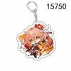 6CM Honkai Star Rail Anime Game Keychain Double-sided Cartoon Figure Lunae Blade Key Ring for Women Car Bag Phone Pendant Gifts