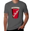 Tim Hortons Cup Tshirt Simple Line Art Print Tee