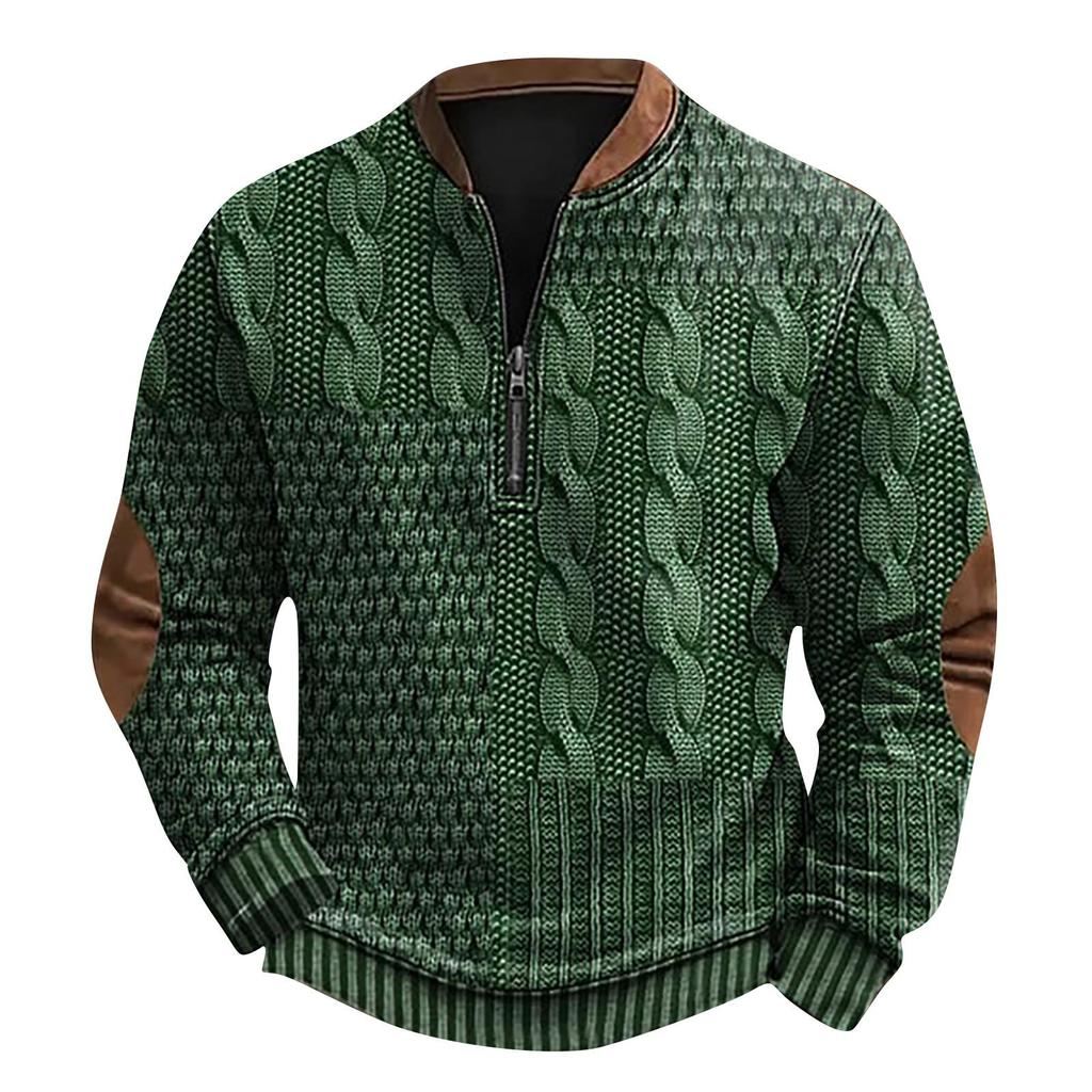 Men's Retro Casual Gradient Printed Sweatshirt