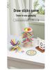 Wooden 3-in-1 Stick Pulling Game: Color Recognition, Parent-Child Interactive, Concentration & Balance Toy.