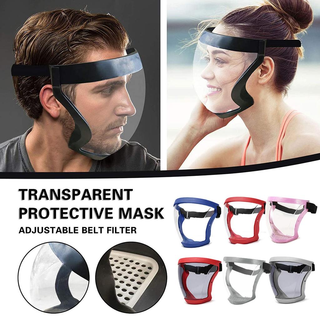 Unisex Full Face Protective Mask Fog Transparent Mask Protective Shield