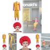 McDonald's Corporation Cosplay Kostüm aus Polyester und Elasthan für Kinder und Jugendliche