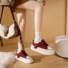2025 Winter Velvet Little White Shoes New Korean Version Ins Female Students Platform Sports Board Shoes Casual Shoes HB277-1