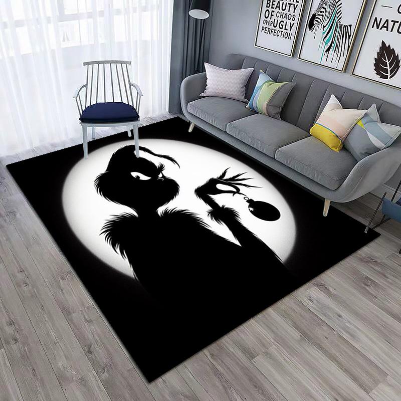 Christmas Gift Comedy Movie How the Grinch Stole Christmas carpet home living room decoration table and chairs anti slip door mat carpet A16