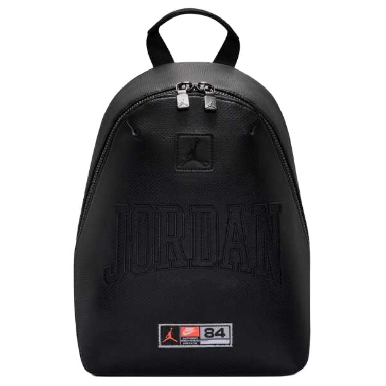 Jordan 23L Versatile Practical Fashionable Minimalist Synthetic Leather Backpack Mini Men backpack Black IR8419-011 Black