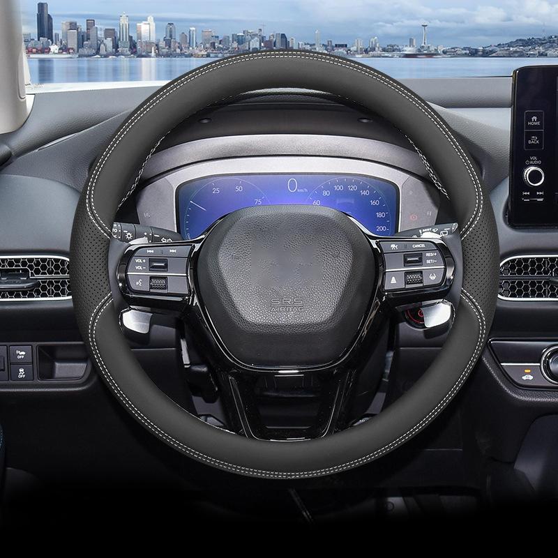 Car Steering Wheel Cover Wrap for Honda HR-V HRV 2026 2026 2026 Braid On Steering-Wheel Cover Holder Handbar Protector