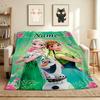 Custom Name Fairy Tale Flannel Blanket Throw Blanket Soft Warm Sofa Bed Decor Unique Gift
