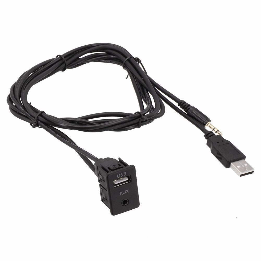 Car AUX USB Adapter Dash Mount USB Socket Anti-Corrosion Properties