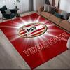 Custom Name,PSV Home Sofa Decoration for Living Room & Bedroom, Non‑Slip Play Flannel Floor Mat for Game Room